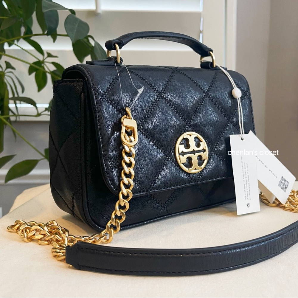 🎄🎀NeW! Tory Burch Willa Mini Top Handle Bag - Picture 4 of 12